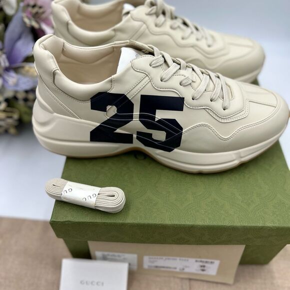 Men’s Gucci eschatology 1921 leather sneakers size 12.5 made in Italy - Picture 9 of 12